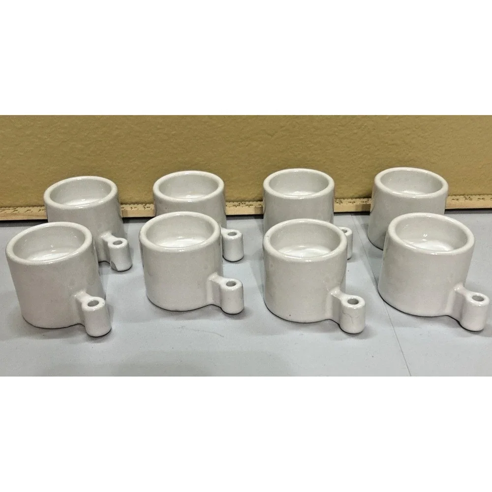 IKEA Set Of 8 Candle Holder, Tealight holder small off white E1-11 Ceramic Ehlen